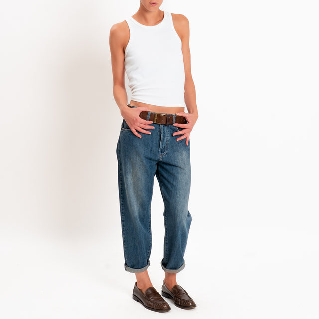 Zeroassoluto-Jeans MORGANA boyfriend - deep blue