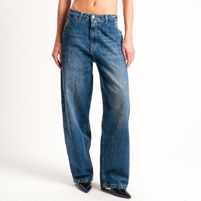 Zeroassoluto-Jeans MYA mom fit stone washed - denim