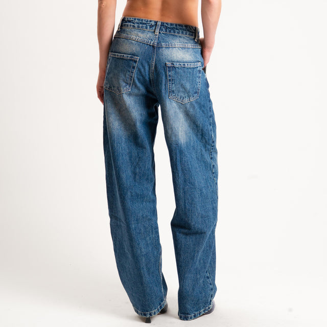Zeroassoluto-Jeans MYA mom fit stone washed - denim
