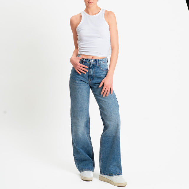Zeroassoluto-Jeans NEW YORK wide leg fit - denim