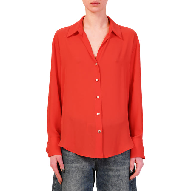 Zeroassoluto-Camicia CLAY MANO SETA - lacca