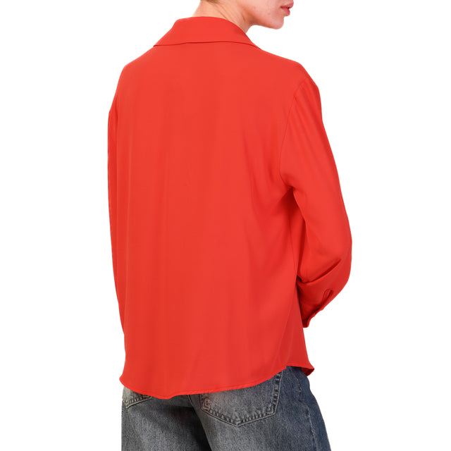 Zeroassoluto-Camicia CLAY MANO SETA - lacca