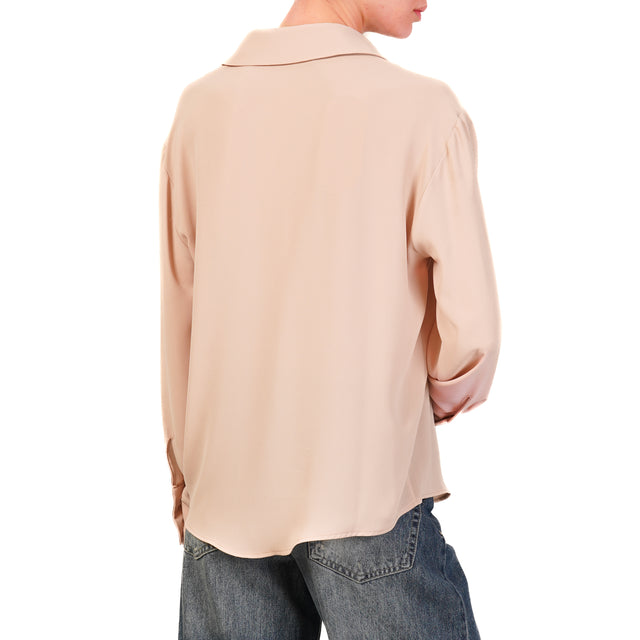 Zeroassoluto-Camicia CLAY MANO SETA - nude