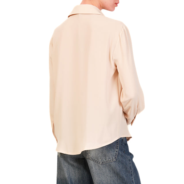 Zeroassoluto-Camicia CLAY MANO SETA - peach