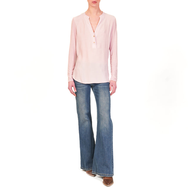 Camisa Chester de tejido doble Zeroassoluto - rosa