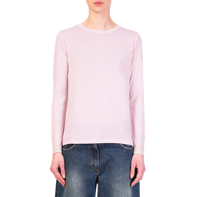 Zeroassoluto-T-shirt slim fit 100% LYOCELL FIBRA NATURALE- rosa