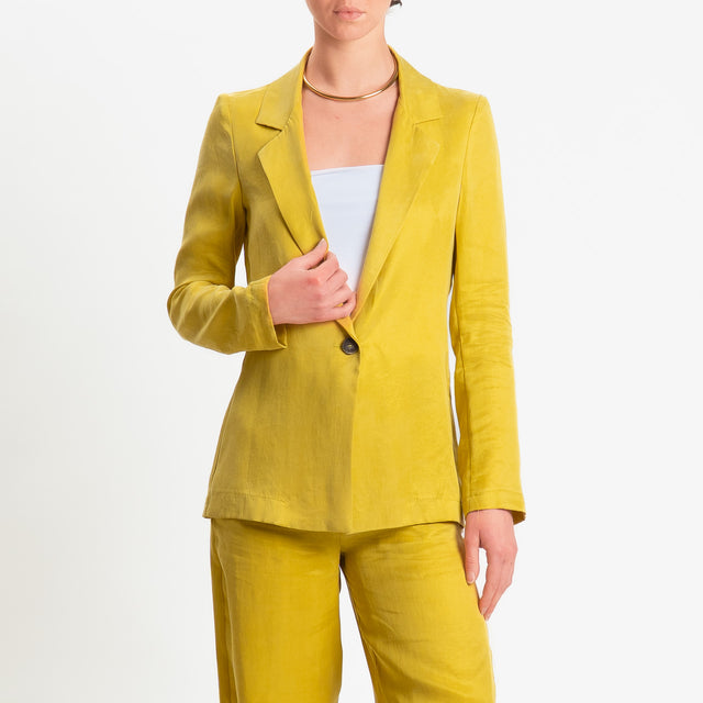 Zeroassoluto-Giacca destrutturata cupro lyocell fibra naturale - girasole