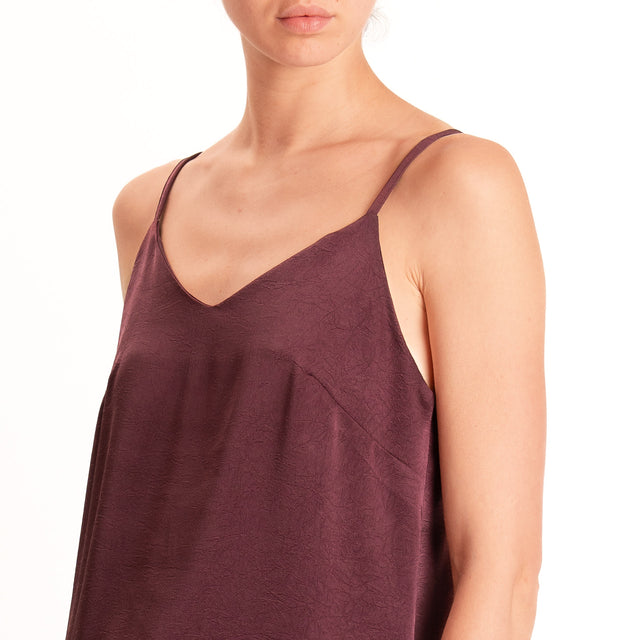 Zeroassoluto-Top bretelle regolabili - burgundy