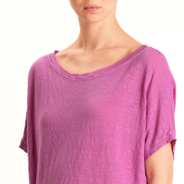 Zeroassoluto-T-shirt scatola 100% LINO - bubble