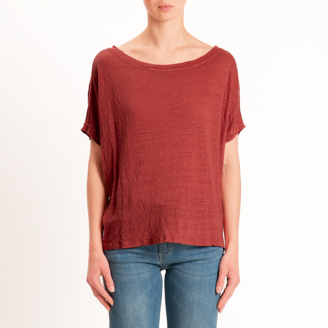 Zeroassoluto-T-shirt scatola 100 %lino - india
