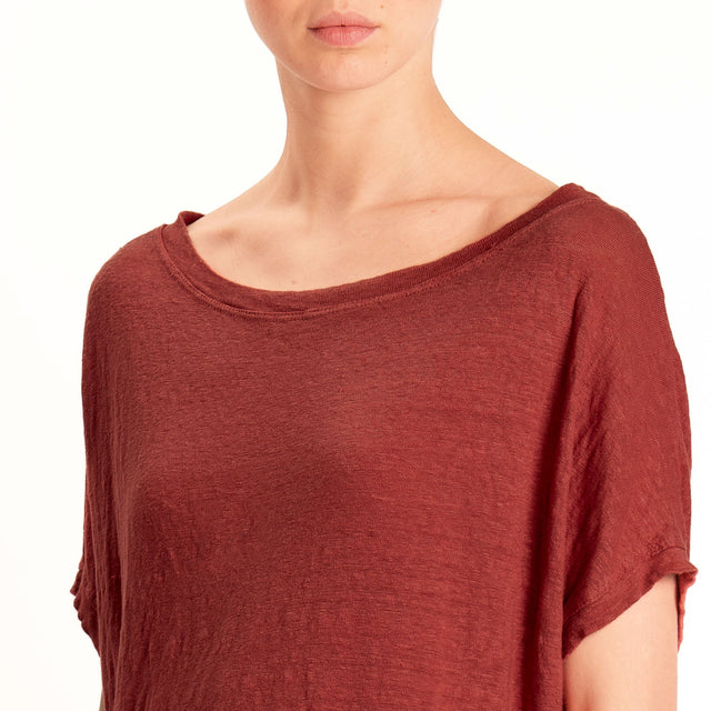 Zeroassoluto-T-shirt scatola 100 %lino - india