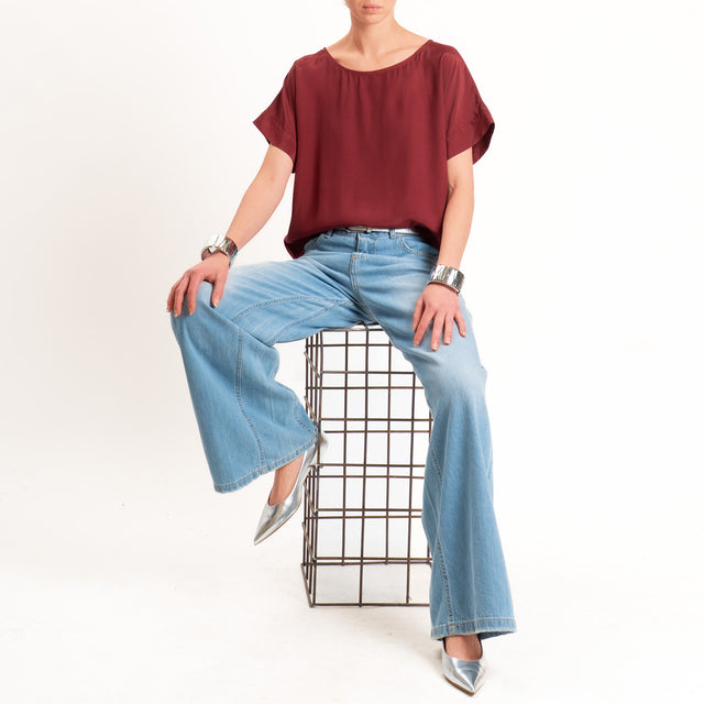 Zeroassoluto-Blusa scatolina 100% viscosa - india