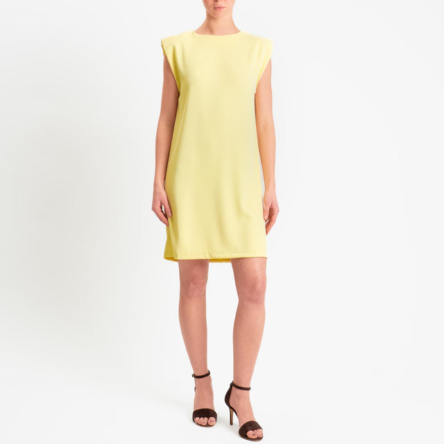 Zeroassoluto-Abito ALICE tessuto fluido con spalline - yellow