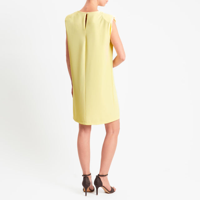 Zeroassoluto-Abito ALICE tessuto fluido con spalline - yellow