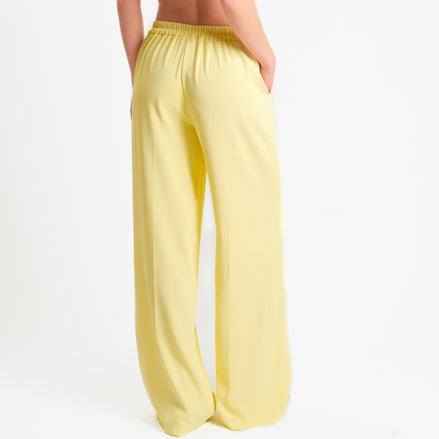 Zeroassoluto-Pantalone BELLE tessuto fluido - yellow