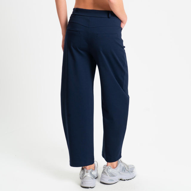 Zeroassoluto-Pantalone BONNY barrel punto milano - blu
