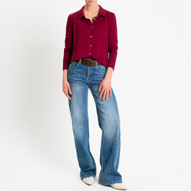 Zeroassoluto-Camicia CARLY in jersey di viscosa elasticizzata - india