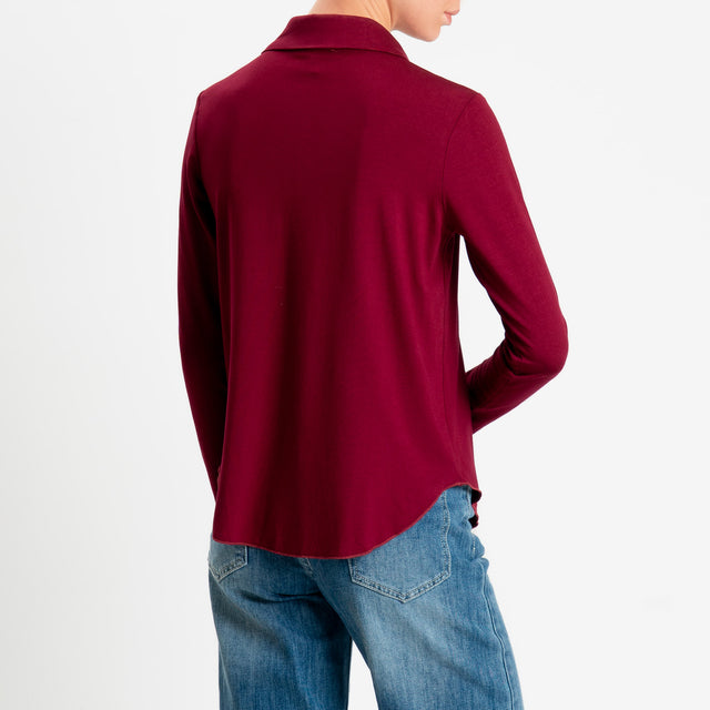 Zeroassoluto-Camicia CARLY in jersey di viscosa elasticizzata - india