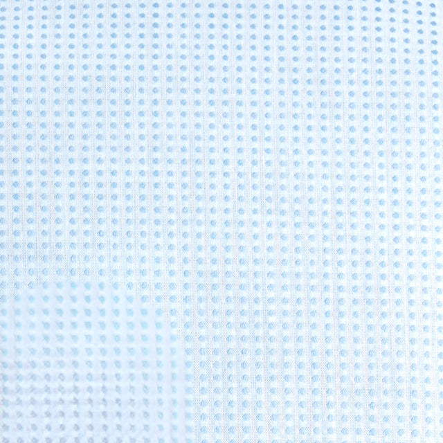 Zeroassoluto-Camicia regular fit - punto spillo bianco/celeste