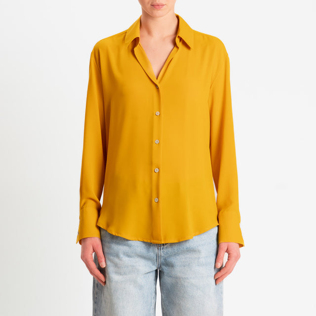 Zeroassoluto-Camicia CLAY MANO SETA - girasole