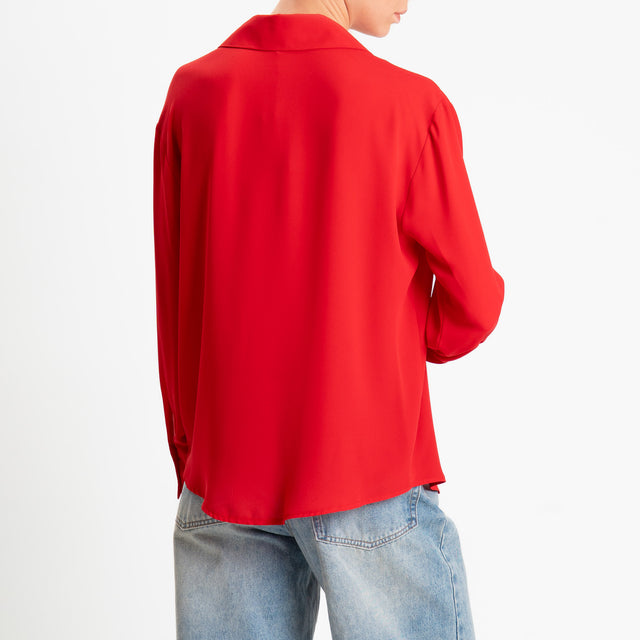 Zeroassoluto-Camicia CLAY MANO SETA - lacca