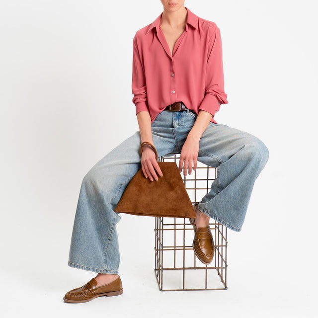 Zeroassoluto-Camicia CLAY MANO SETA - lipstick