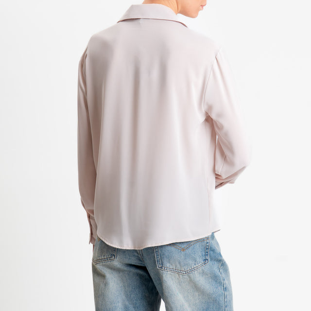 Zeroassoluto-Camicia CLAY MANO SETA - peach