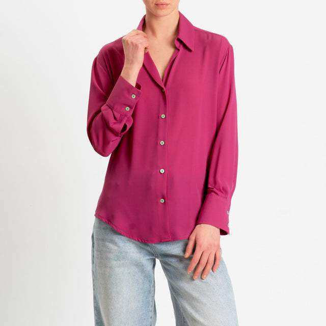Zeroassoluto-Camicia CLAY MANO SETA - peonia