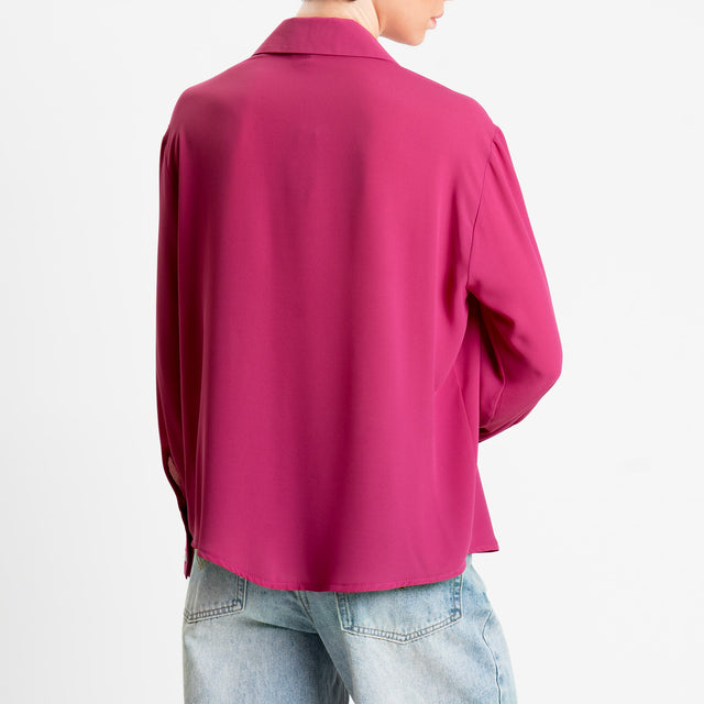 Zeroassoluto-Camicia CLAY MANO SETA - peonia