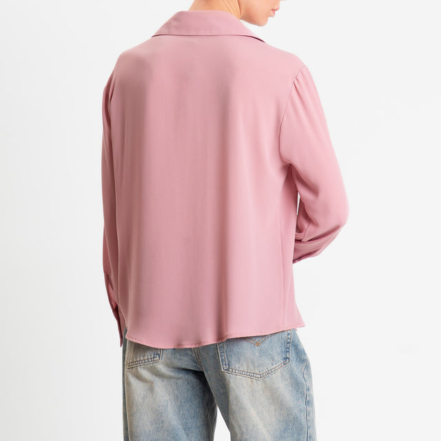 Zeroassoluto-Camicia CLAY MANO SETA - rose