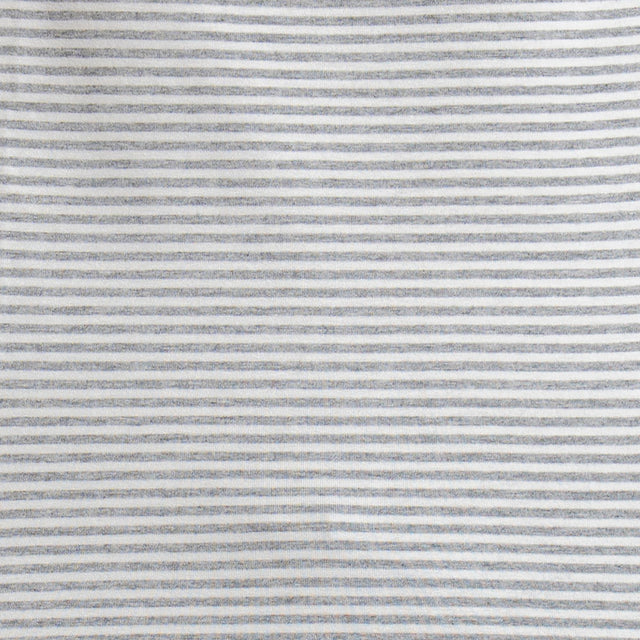 Zeroassoluto-T-shirt CLOE righe in jersey elasticizzato - grigio melange/latte