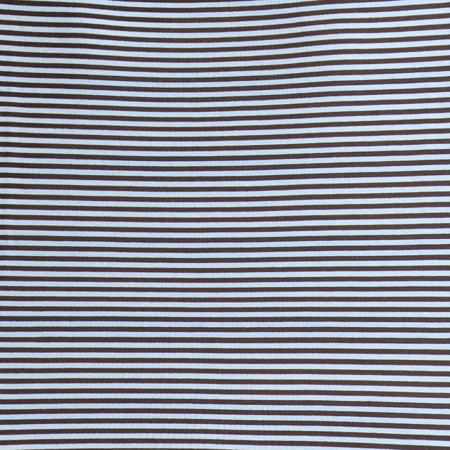 Zeroassoluto-T-shirt CLOE righe in jersey elasticizzato - moro/celeste