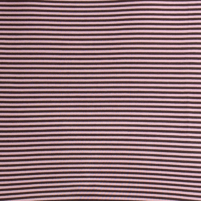 Zeroassoluto-T-shirt CLOE righe in jersey elasticizzato - moro/rosa