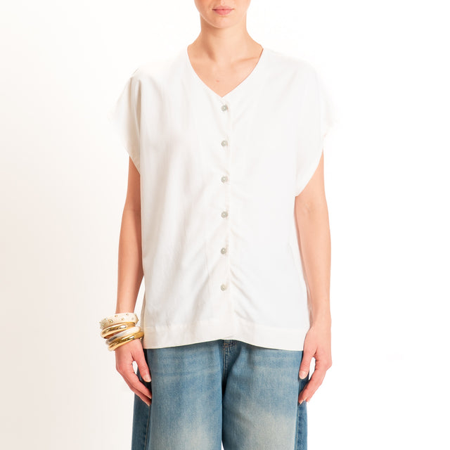 Zeroassoluto-Camicia COSTY misto lino - burro