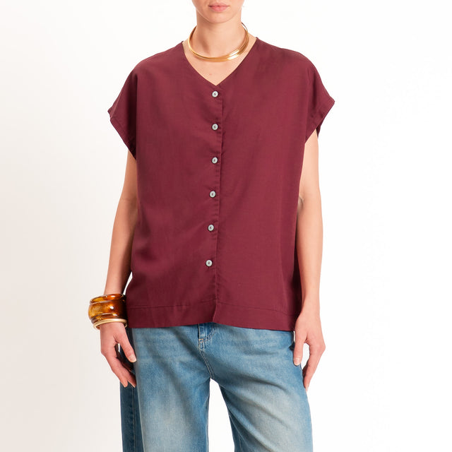 Zeroassoluto-Camicia COSTY misto lino - vino