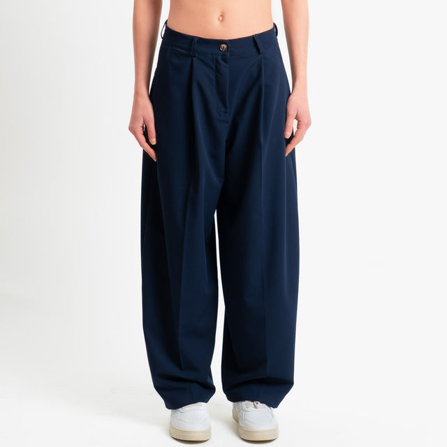 Zeroassoluo-Pantalone GENNY poliviscosa comfort elasticizzato - blu