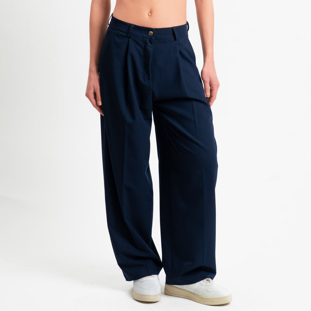 Zeroassoluo-Pantalone GENNY poliviscosa comfort elasticizzato - blu