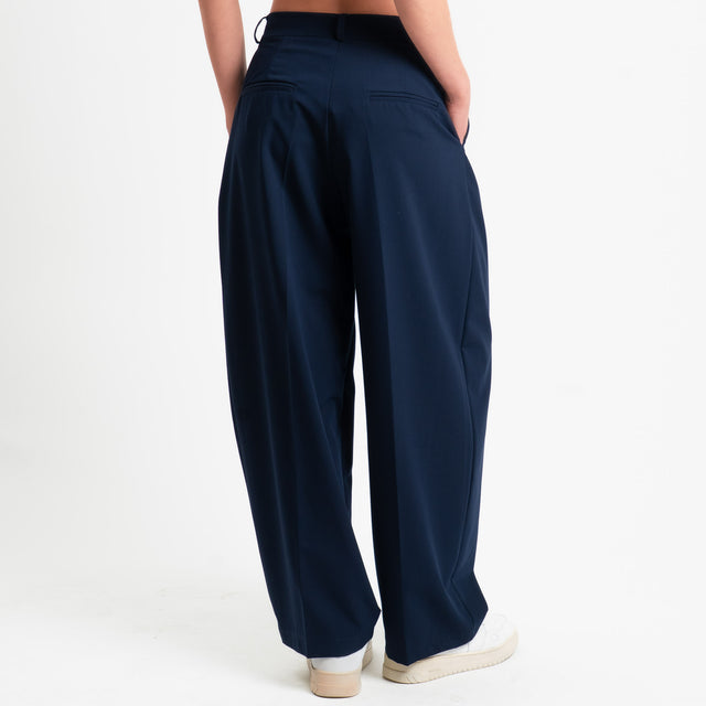 Zeroassoluo-Pantalone GENNY poliviscosa comfort elasticizzato - blu