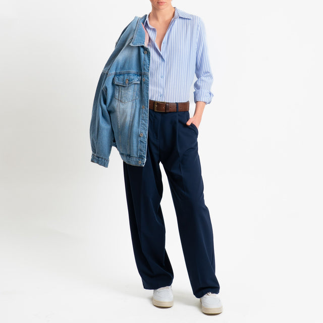 Zeroassoluo-Pantalone GENNY poliviscosa comfort elasticizzato - blu