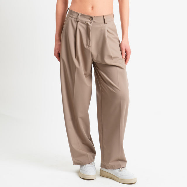 Zeroassoluo-Pantalone GENNY poliviscosa comfort elasticizzato - coloniale