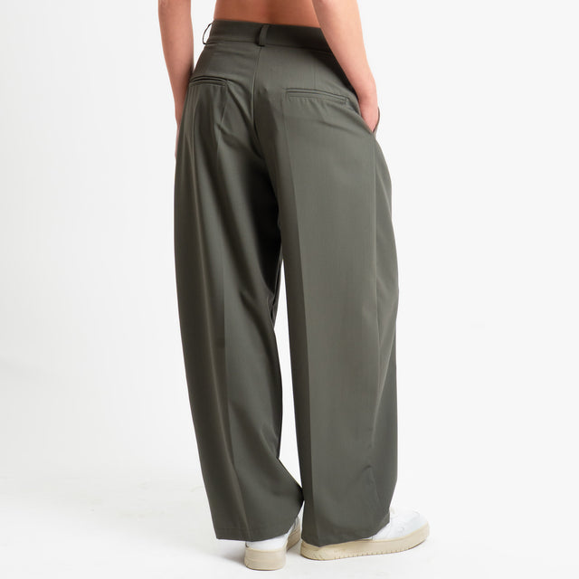 Zeroassoluo-Pantalone GENNY poliviscosa comfort elasticizzato - militare