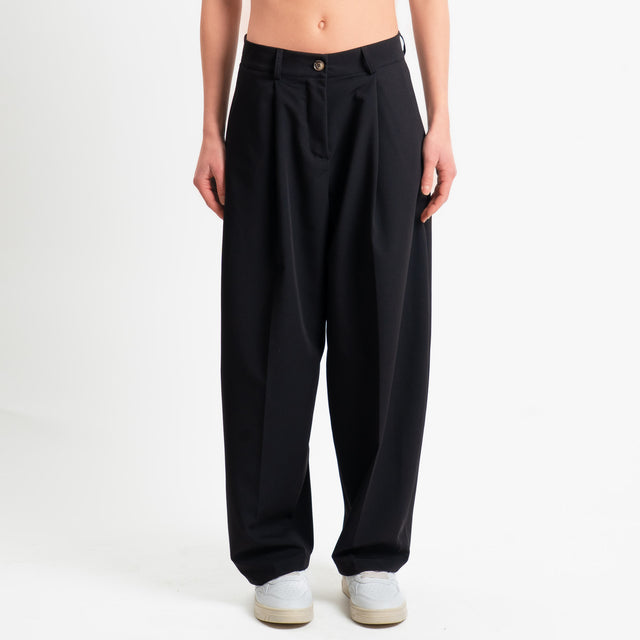 Zeroassoluo-Pantalone GENNY poliviscosa comfort elasticizzato - nero