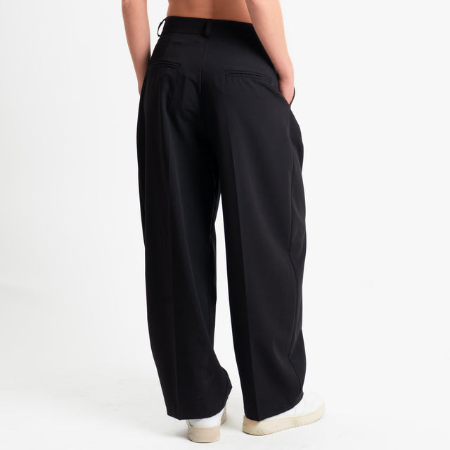 Zeroassoluo-Pantalone GENNY poliviscosa comfort elasticizzato - nero