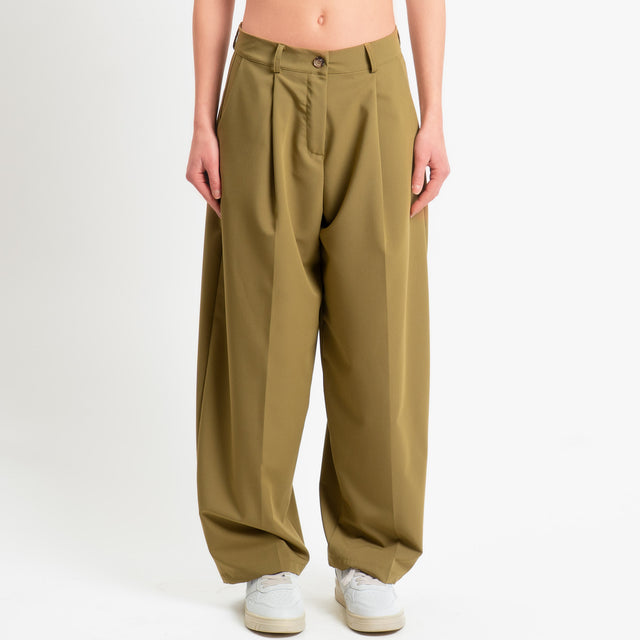 Zeroassoluo-Pantalone GENNY poliviscosa comfort elasticizzato - olio
