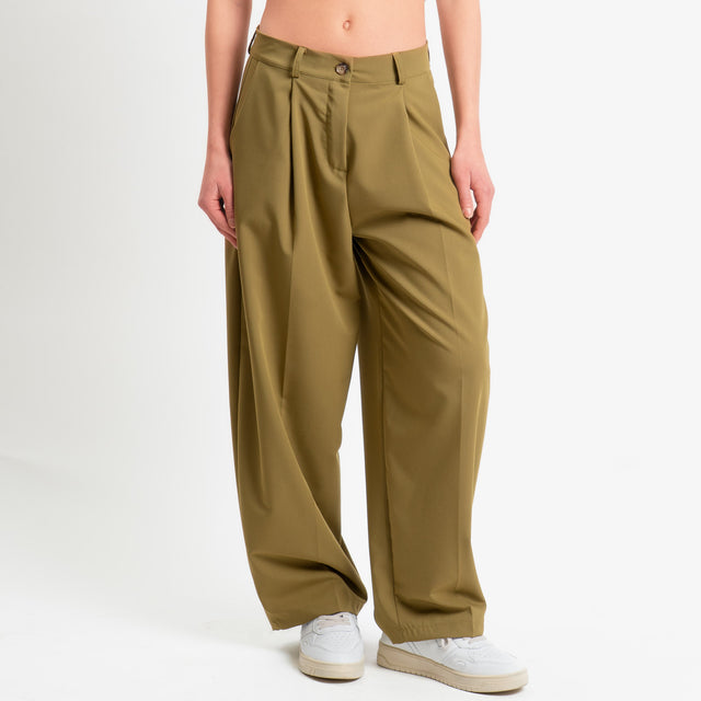 Zeroassoluo-Pantalone GENNY poliviscosa comfort elasticizzato - olio