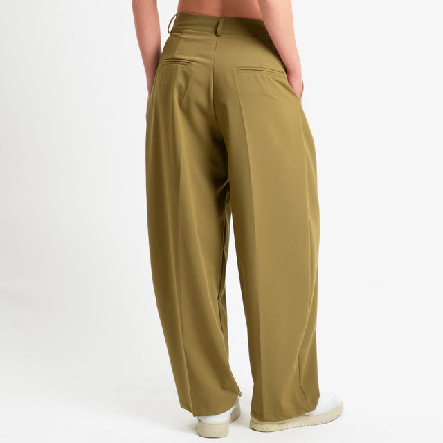 Zeroassoluo-Pantalone GENNY poliviscosa comfort elasticizzato - olio