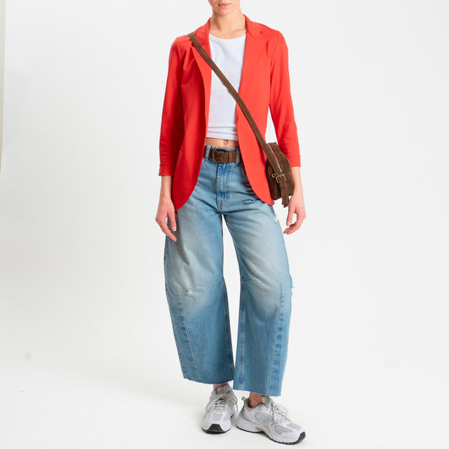 Zeroassoluto-Giacca JELSO punto milano taglio vivo - lacca