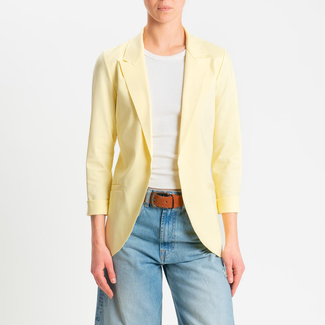 Zeroassoluto-Giacca JELSO punto milano taglio vivo - yellow