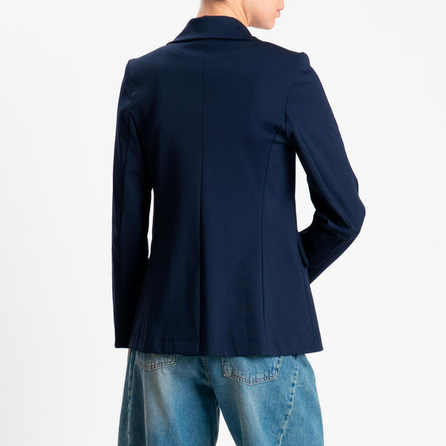 Zeroassoluto-Giacca JENNY punto milano 1 bottone- blu