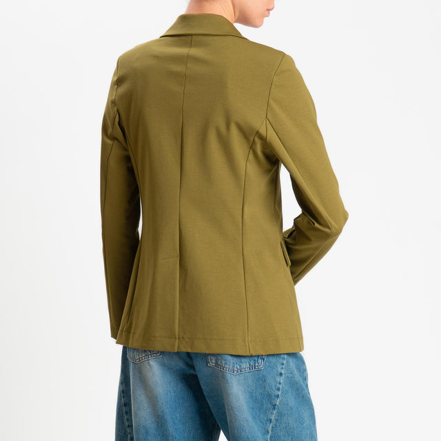 Zeroassoluto-Giacca JENNY punto milano 1 bottone- olio